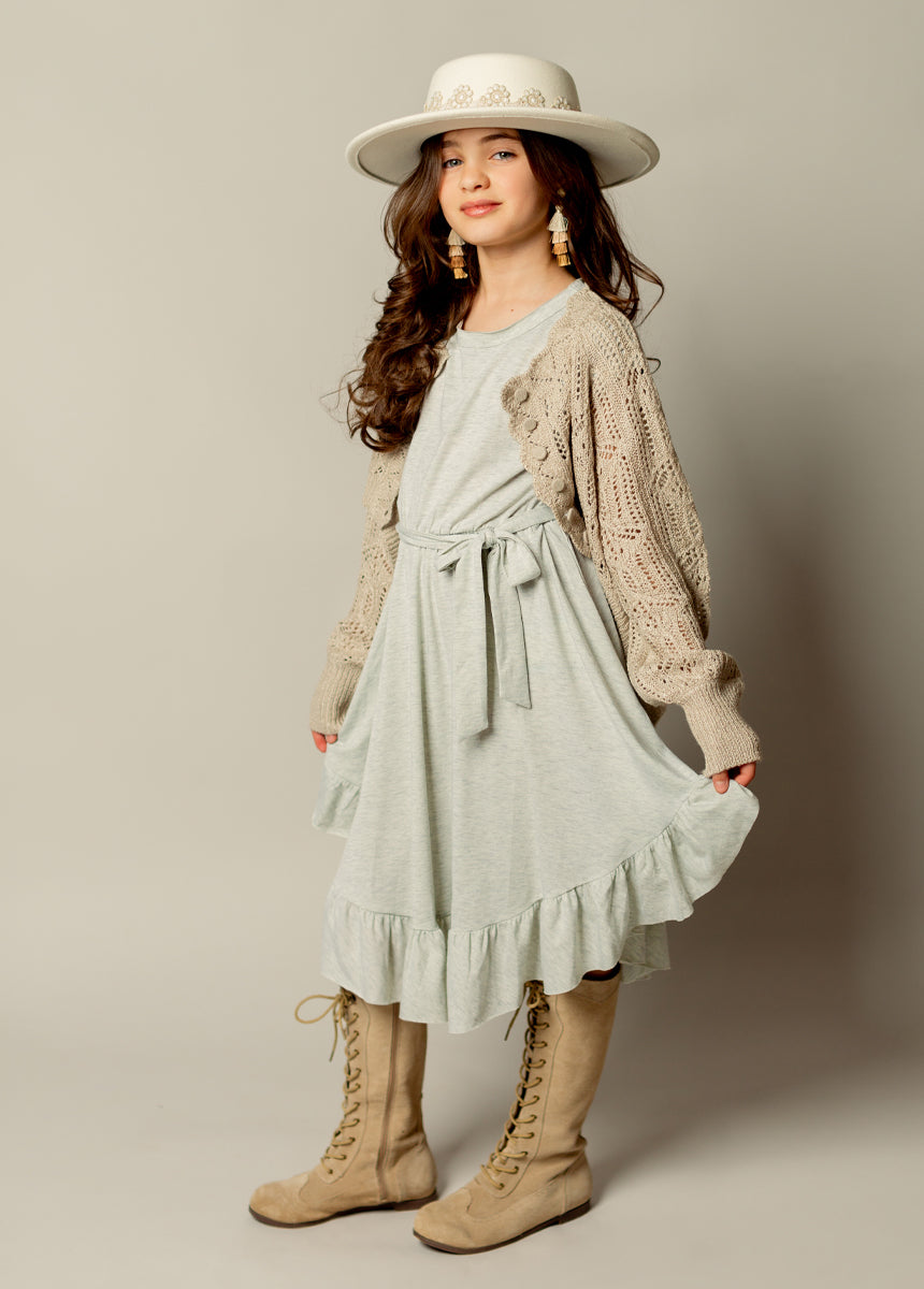 Amoura Dress in Heather Cloud-My Prom Time