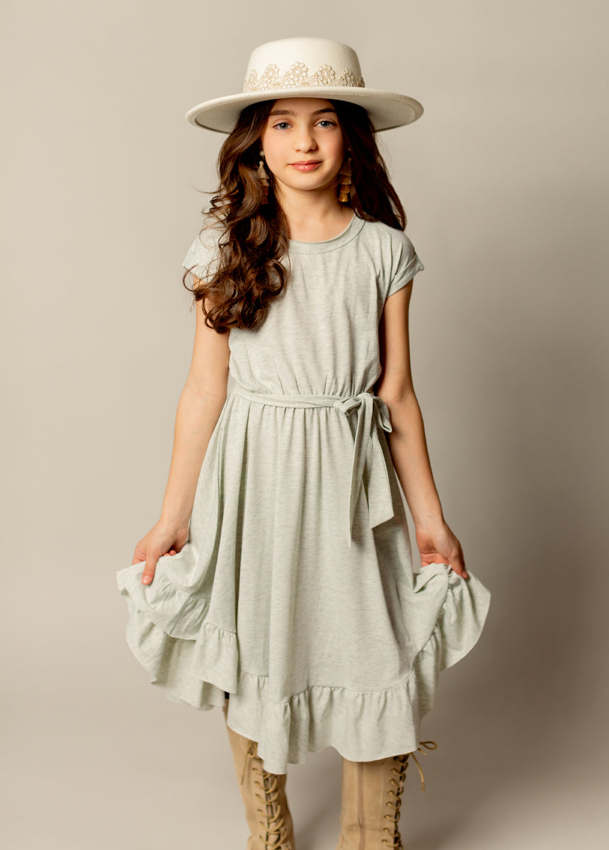Amoura Dress in Heather Cloud-My Prom Time