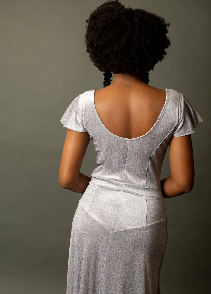 Anastasia Maxi Dress in Pebble-My Prom Time