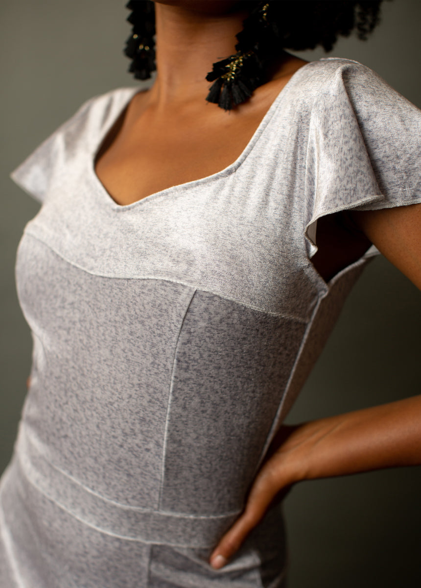 Anastasia Maxi Dress in Pebble-My Prom Time