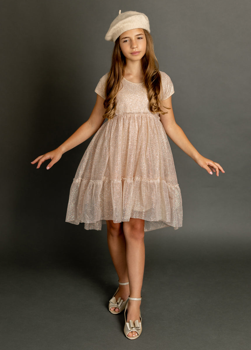 Andra Dress in Champagne-My Prom Time