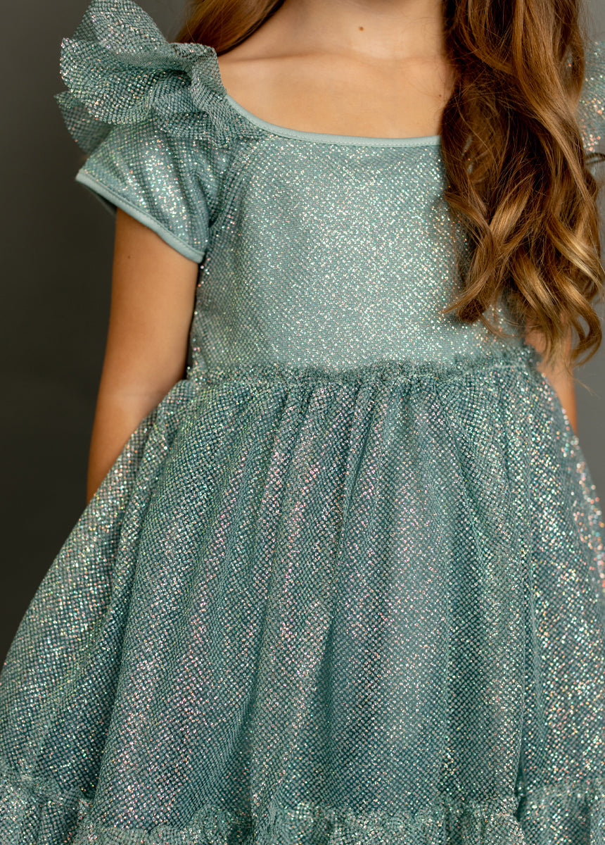 Andria Dress in Smokey Teal-My Prom Time