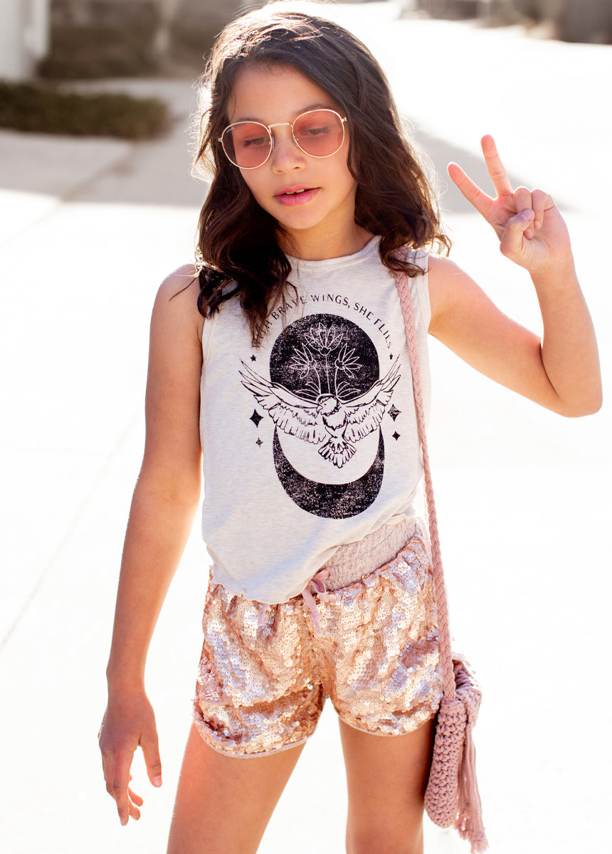 Angelica Short in Rosegold-My Prom Time