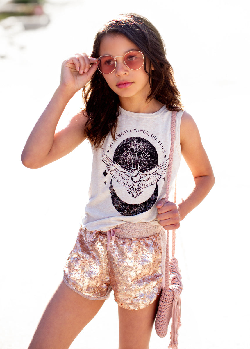 Angelica Short in Rosegold-My Prom Time