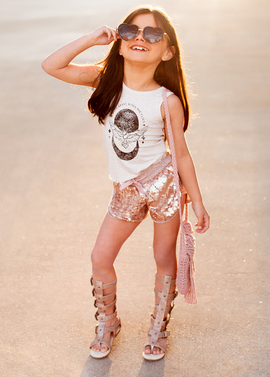 Angelica Short in Rosegold-My Prom Time