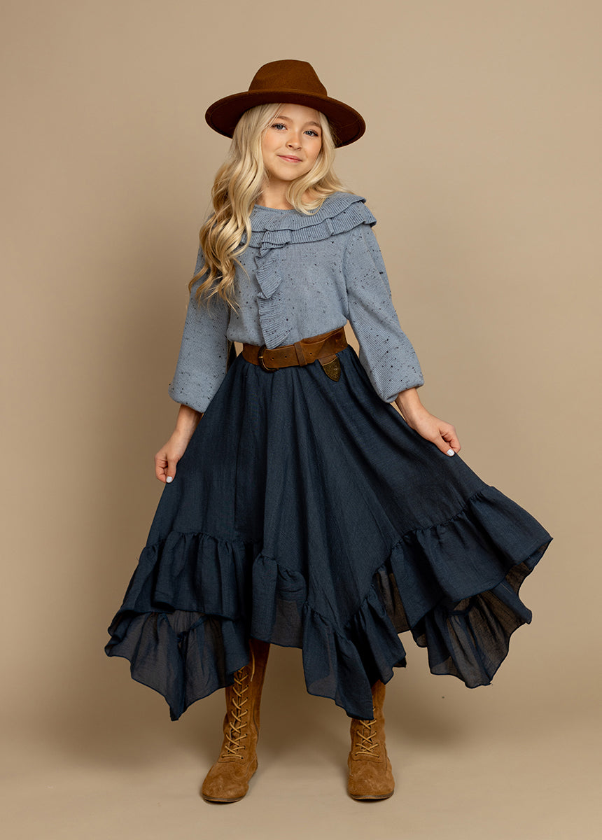 Anilah Sweater in Cornflower-My Prom Time