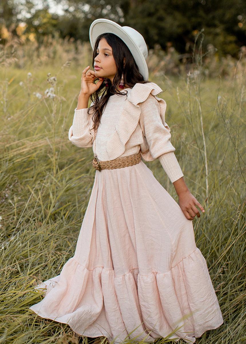 Annabel Skirt in Blush-My Prom Time