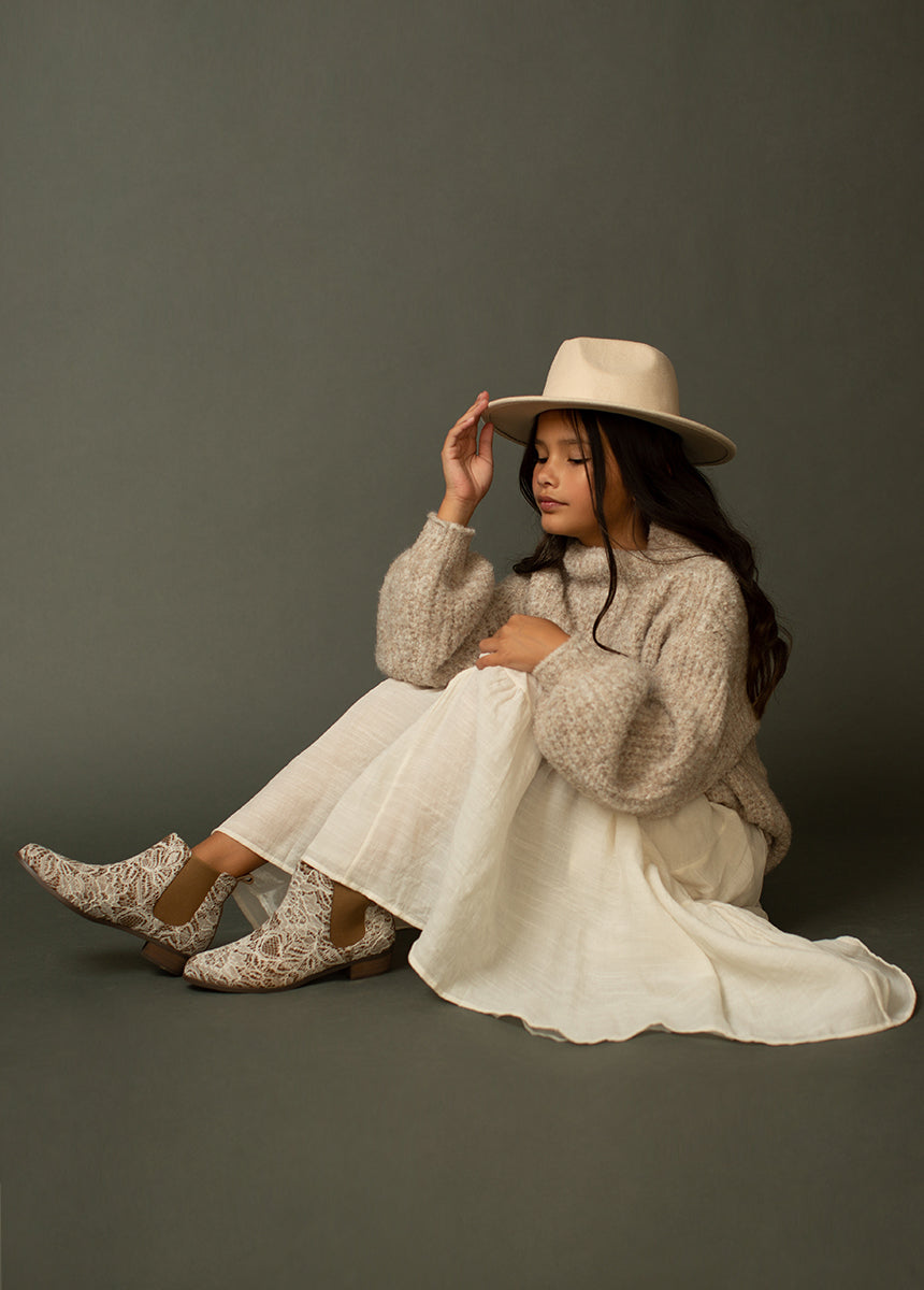 Annabel Skirt in Cream-My Prom Time