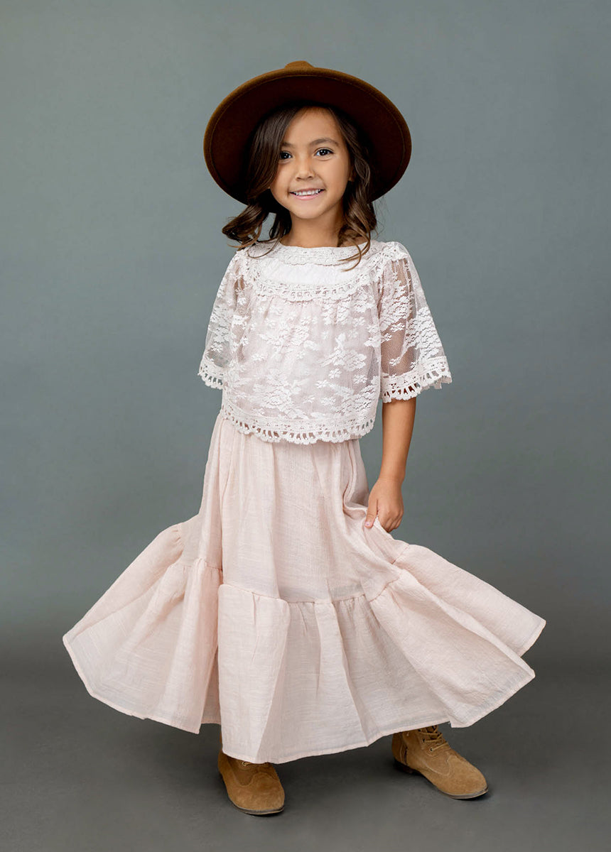 Annabel Skirt in Blush-My Prom Time