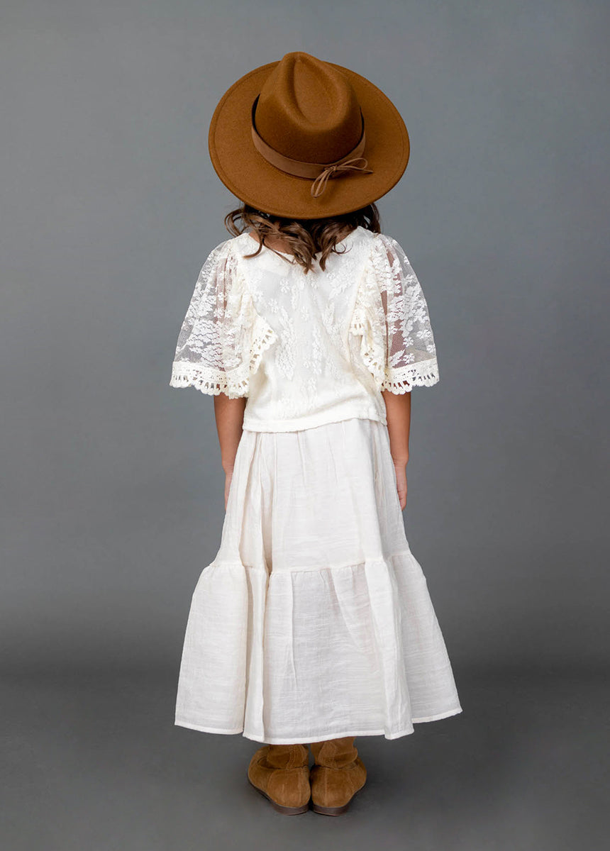 Annabel Skirt in Cream-My Prom Time