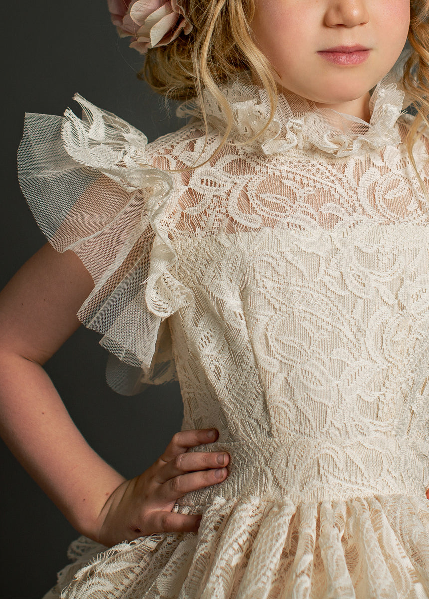 Anouk Petticoat Dress in Vintage Ivory-My Prom Time