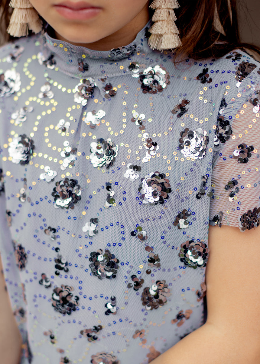 Ansel Dress in Blue Smoke-My Prom Time