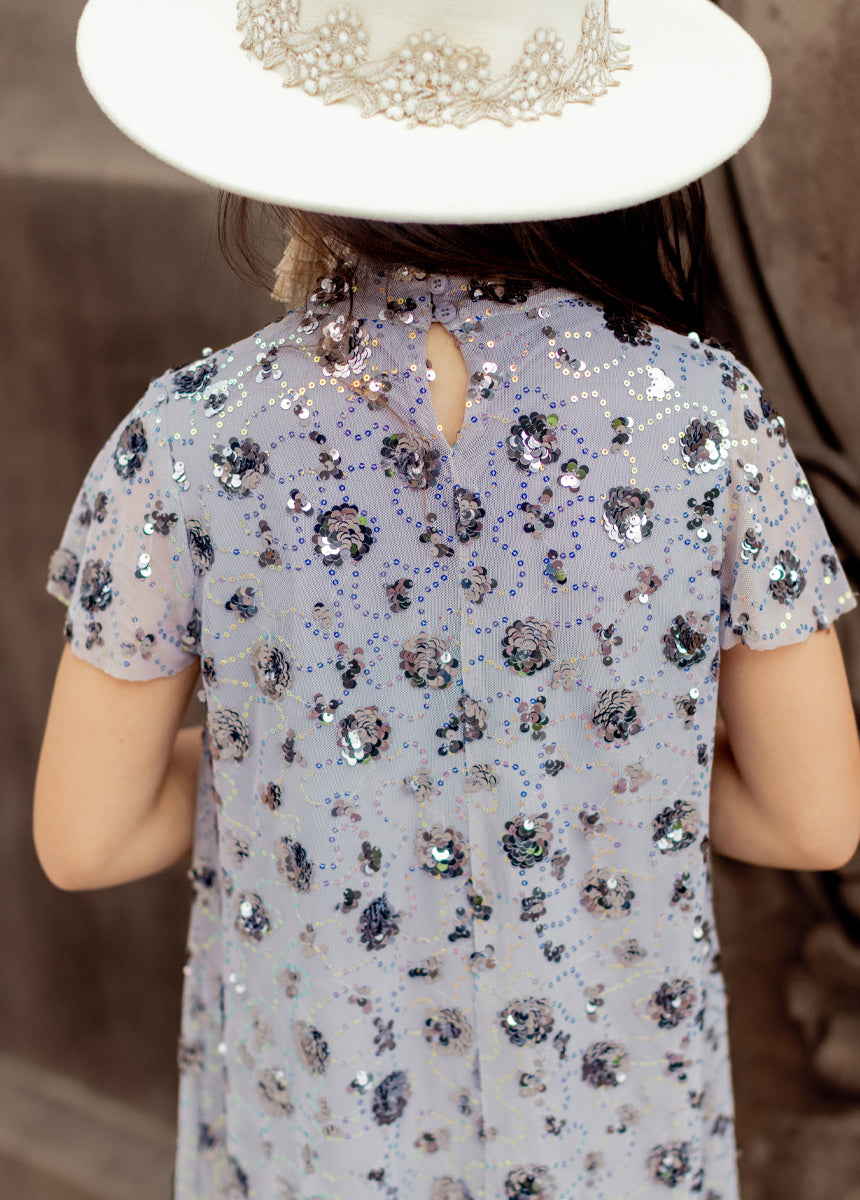 Ansel Dress in Blue Smoke-My Prom Time