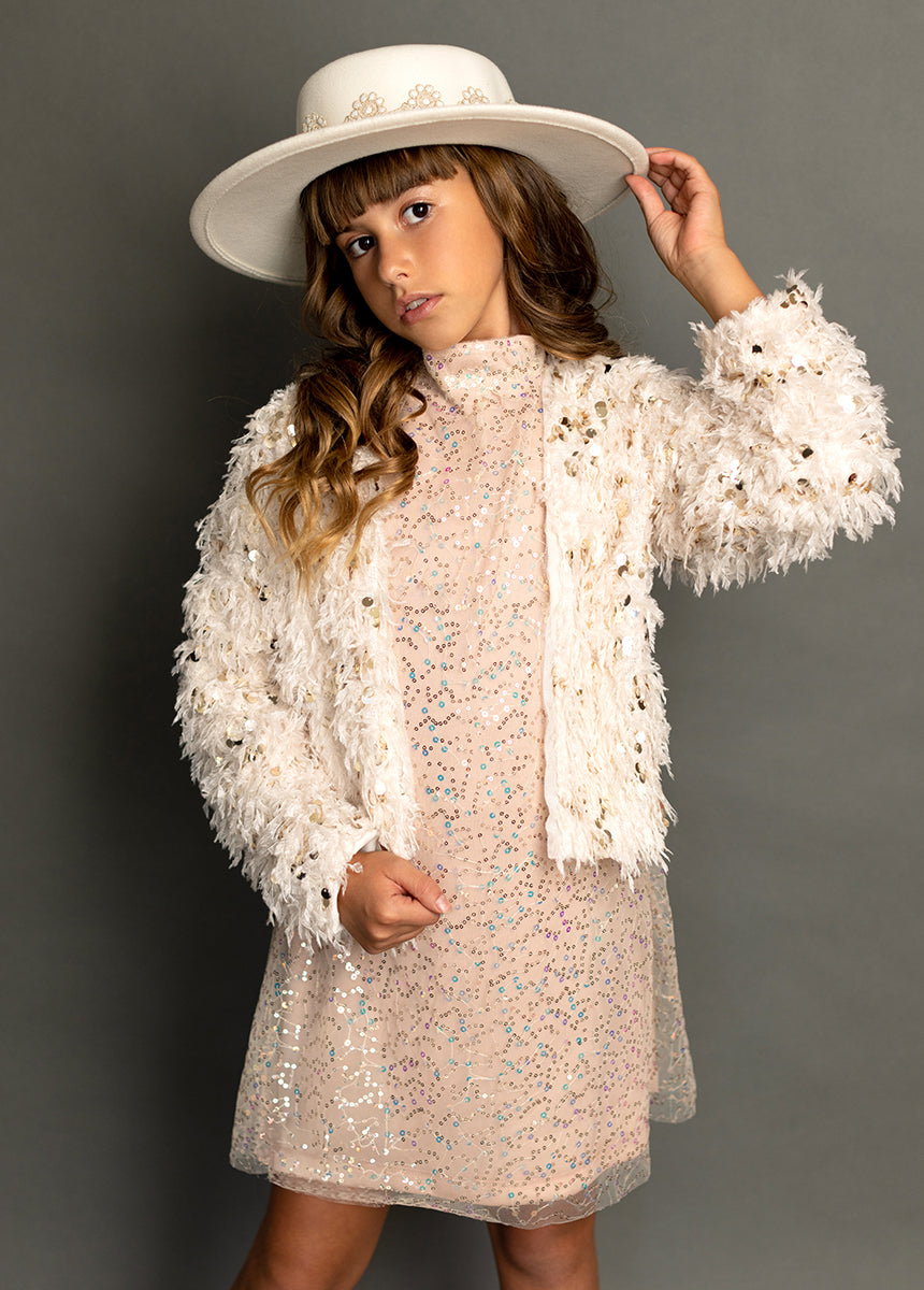 Ansel Dress in Blush Sequin-My Prom Time