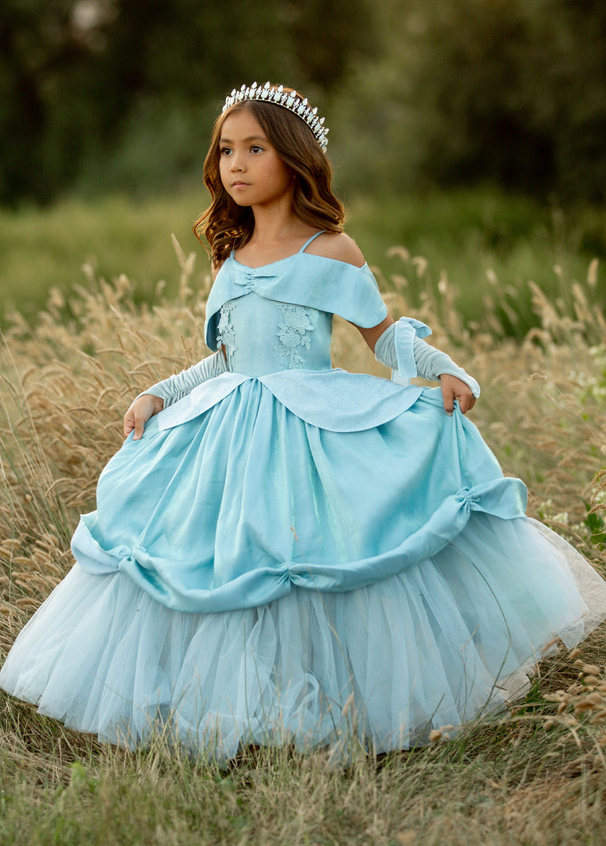 Princess Costume Set in Dusty Blue-My Prom Time