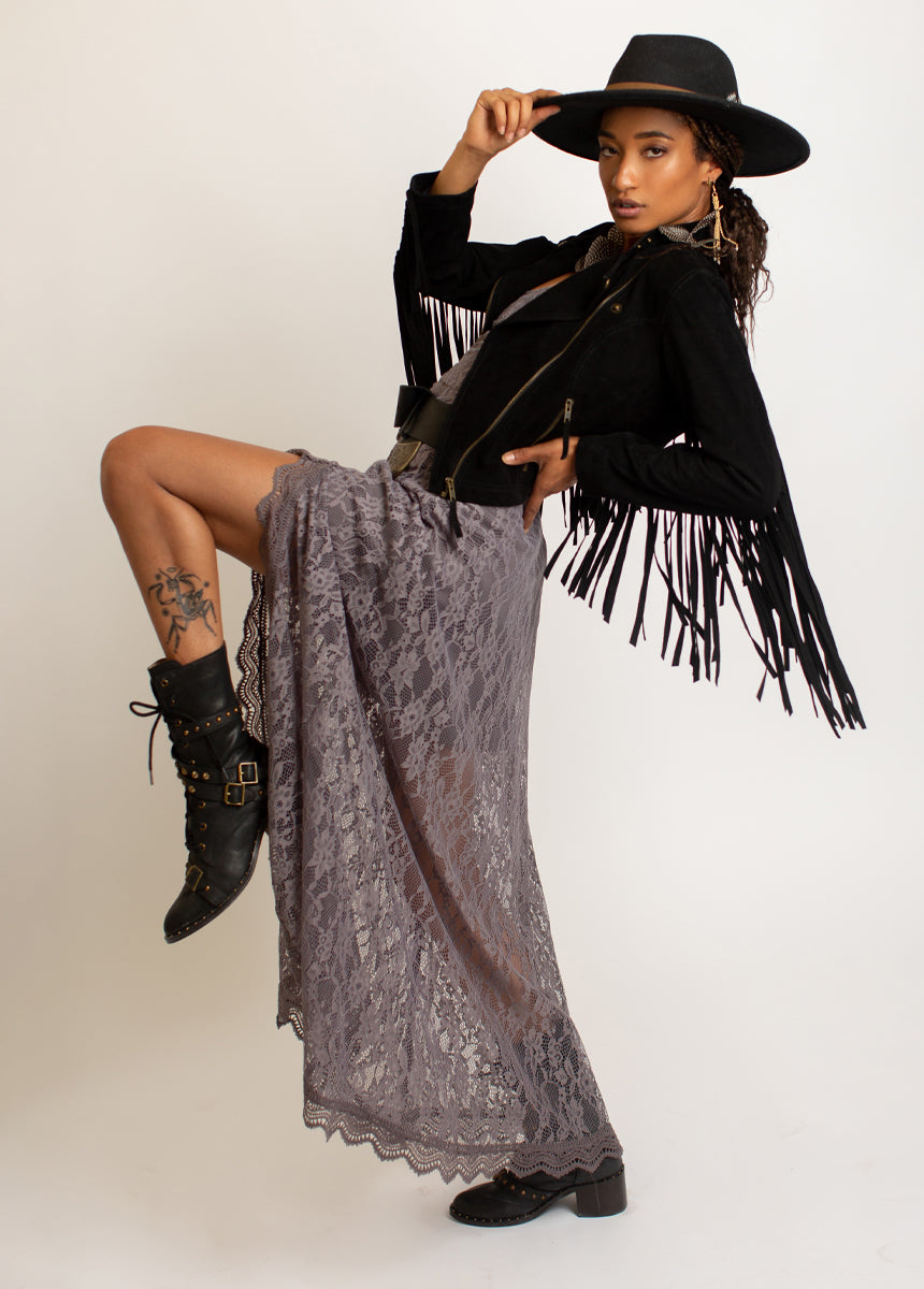 Sutherlyn Leather Jacket in Black-My Prom Time