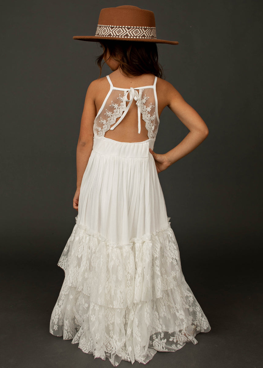 Catrin Dress in White-My Prom Time