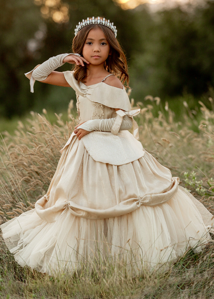 Princess Costume Set in Light Gold-My Prom Time