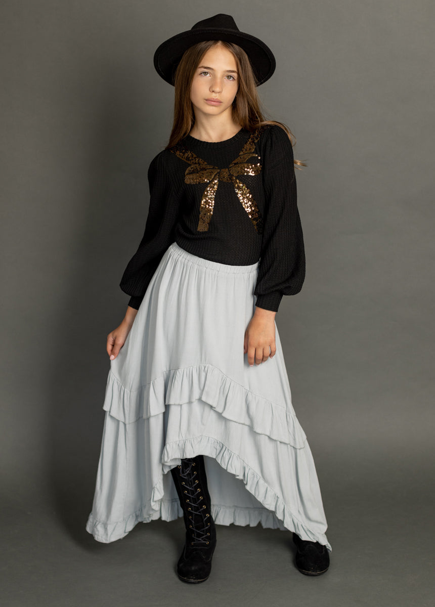 Alizee Skirt in Light Blue-My Prom Time