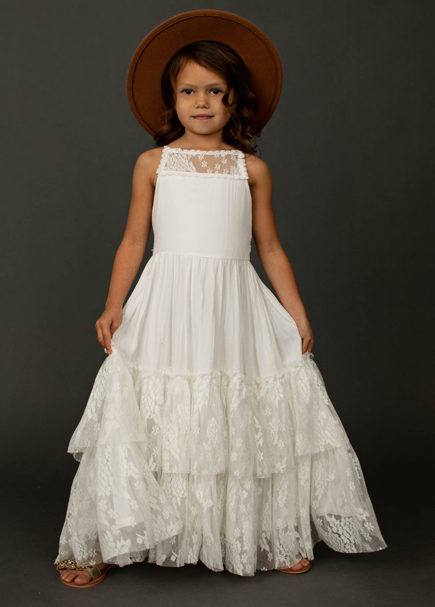 Catrin Dress in White-My Prom Time