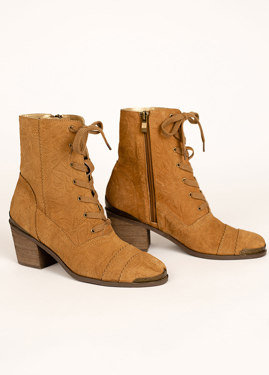 Bonnie Boot in Pecan-My Prom Time