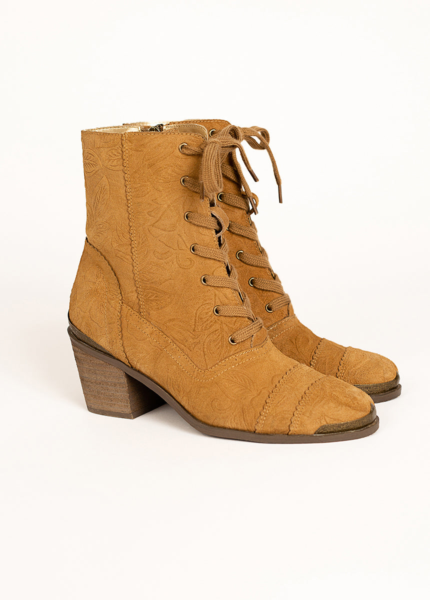 Bonnie Boot in Pecan-My Prom Time