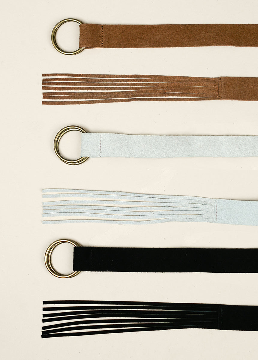 Sara Leather Belt in Black-My Prom Time