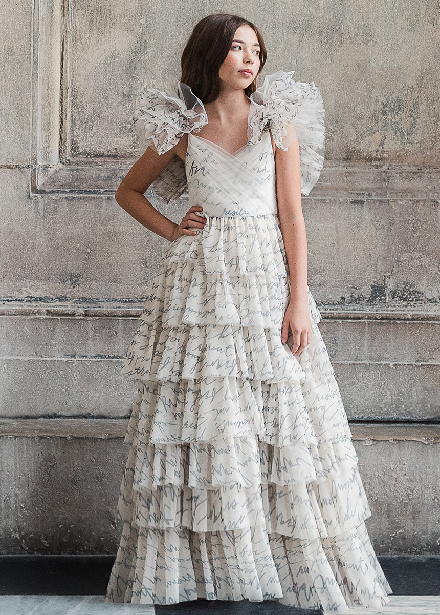 Briony Impact Dress in Script-My Prom Time