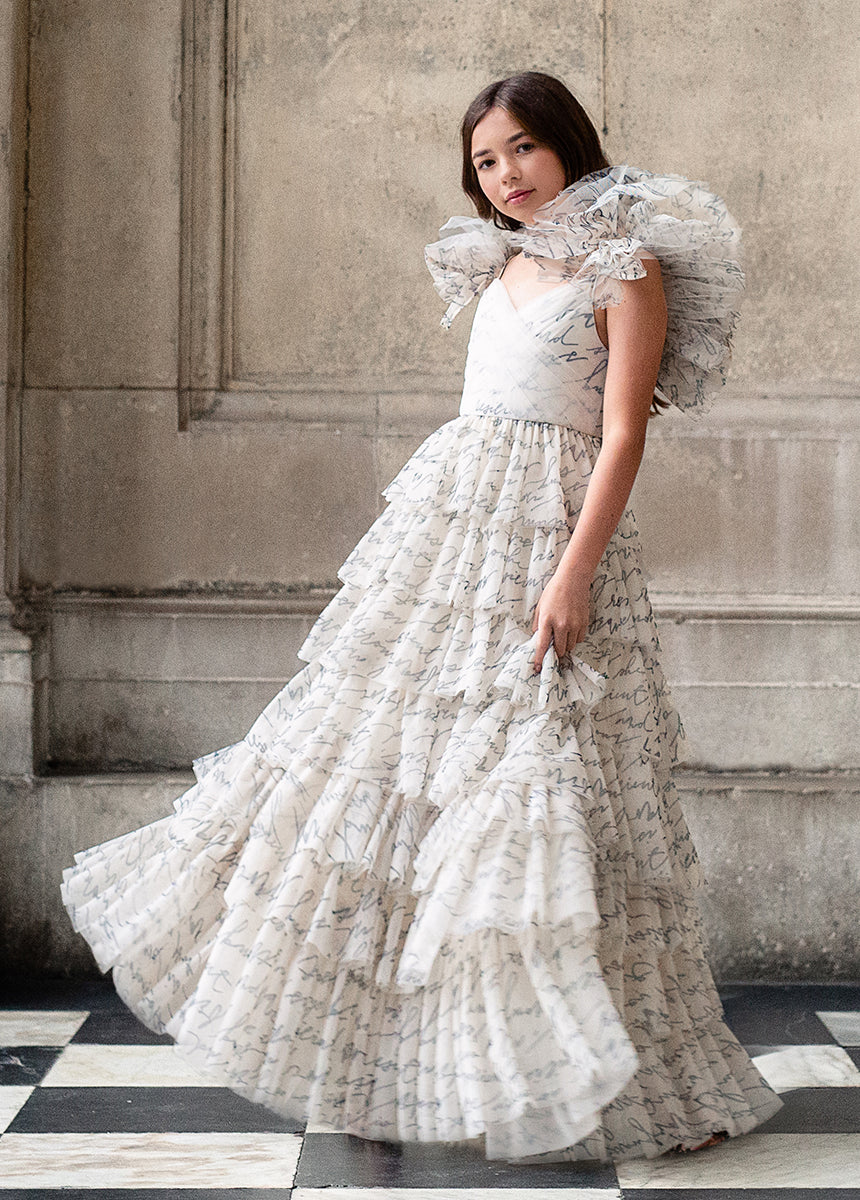 Briony Impact Dress in Script-My Prom Time