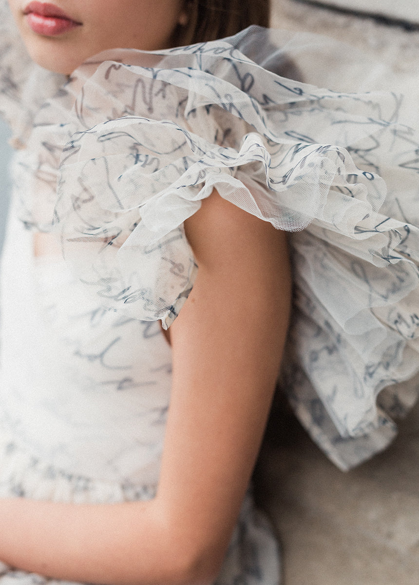 Briony Impact Dress in Script-My Prom Time