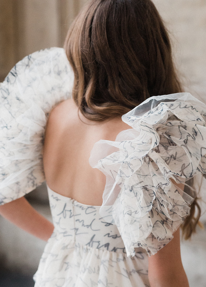 Briony Impact Dress in Script-My Prom Time