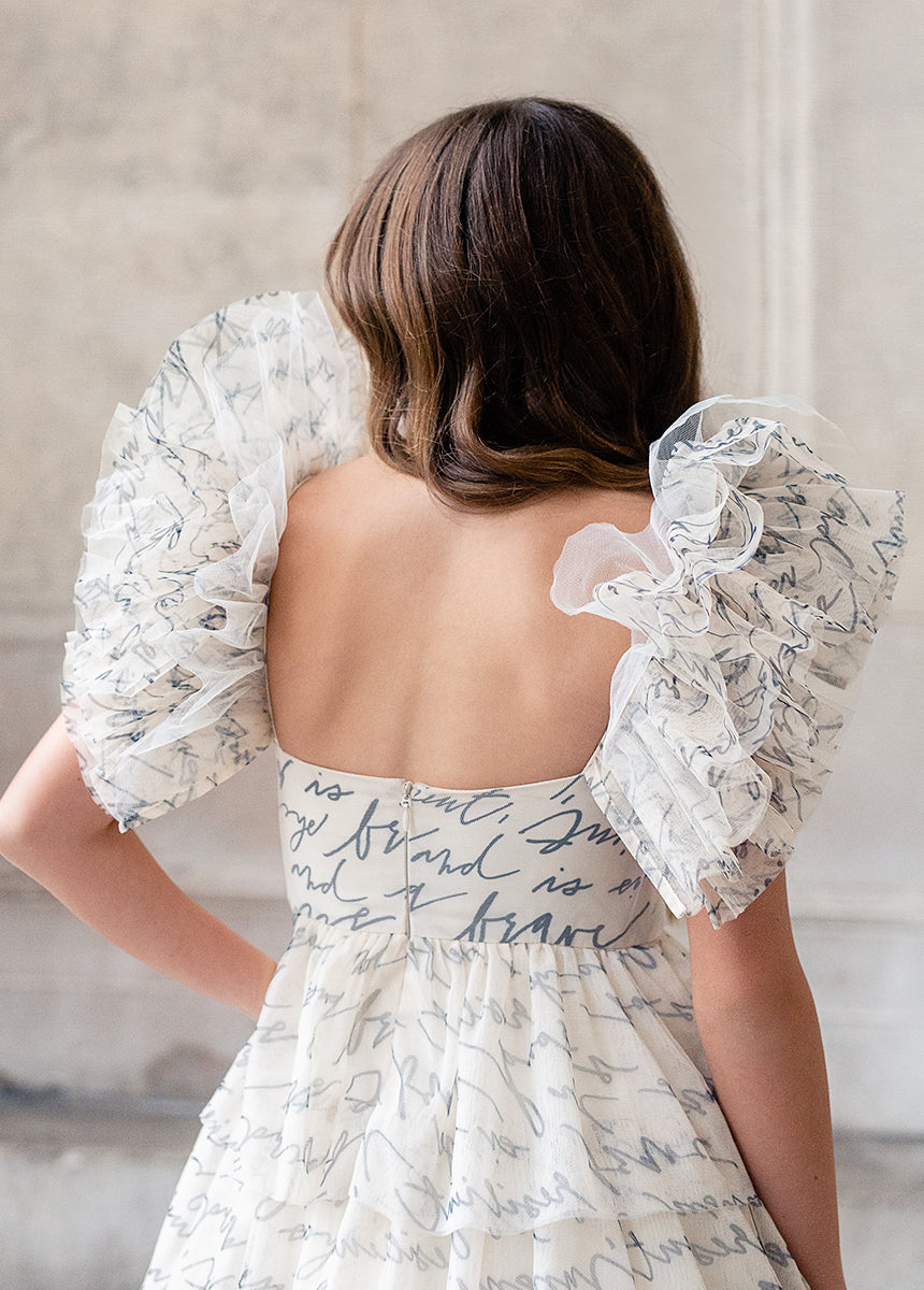 Briony Impact Dress in Script-My Prom Time