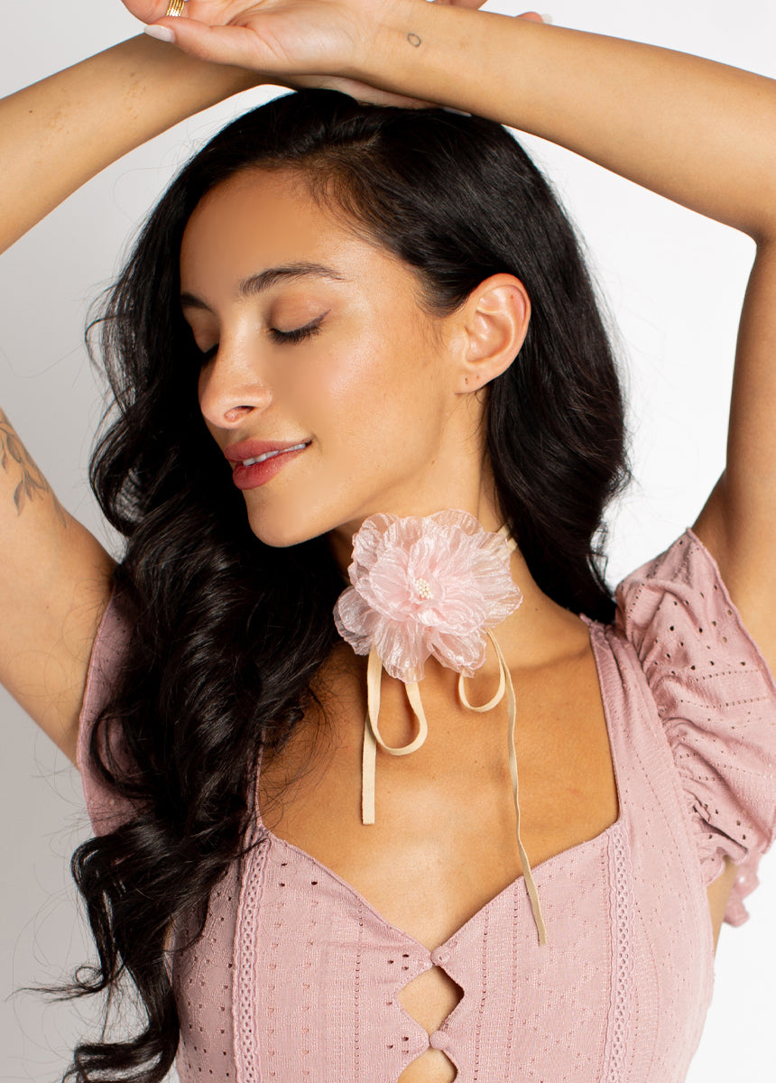 Callia Choker in Shell/Tan-My Prom Time