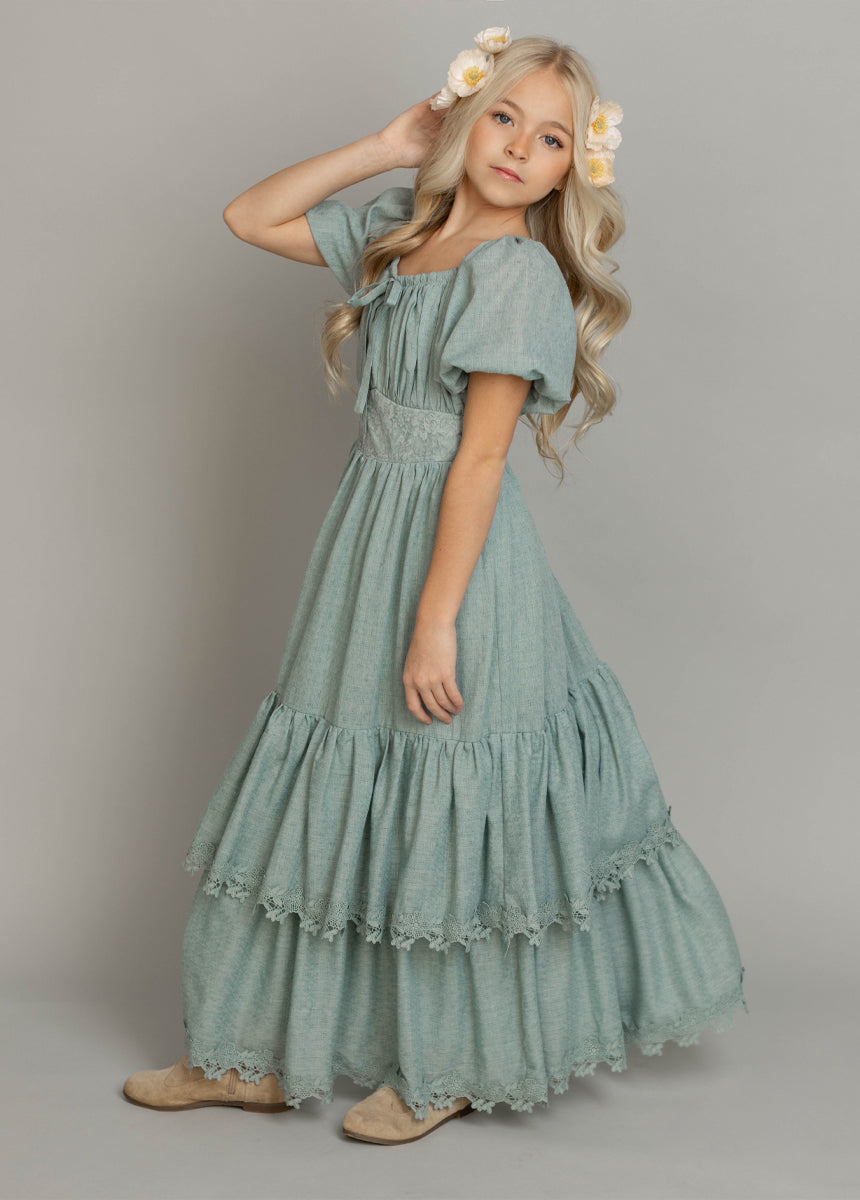 Casidy Dress in Dusty Aqua-My Prom Time