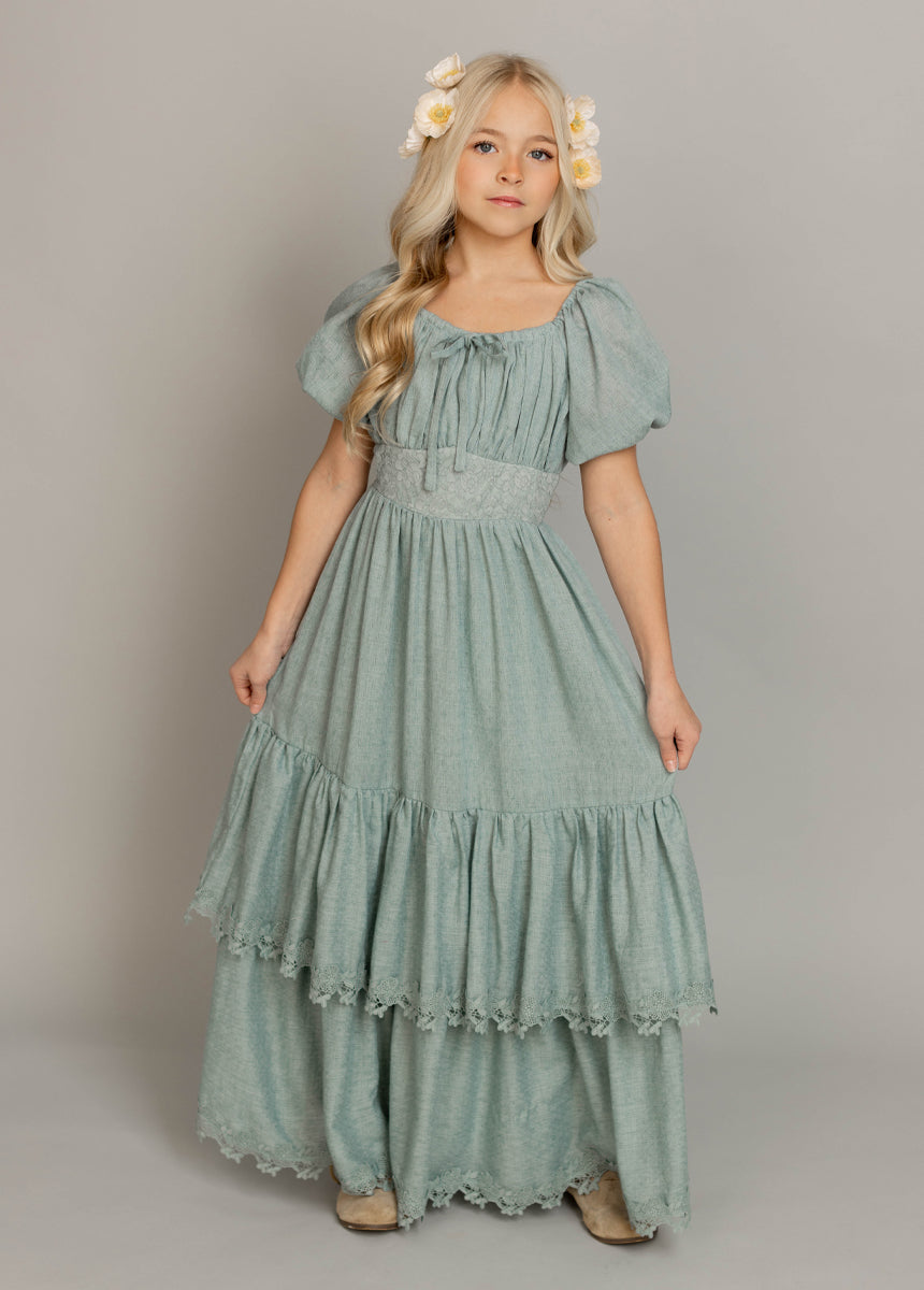 Casidy Dress in Dusty Aqua-My Prom Time