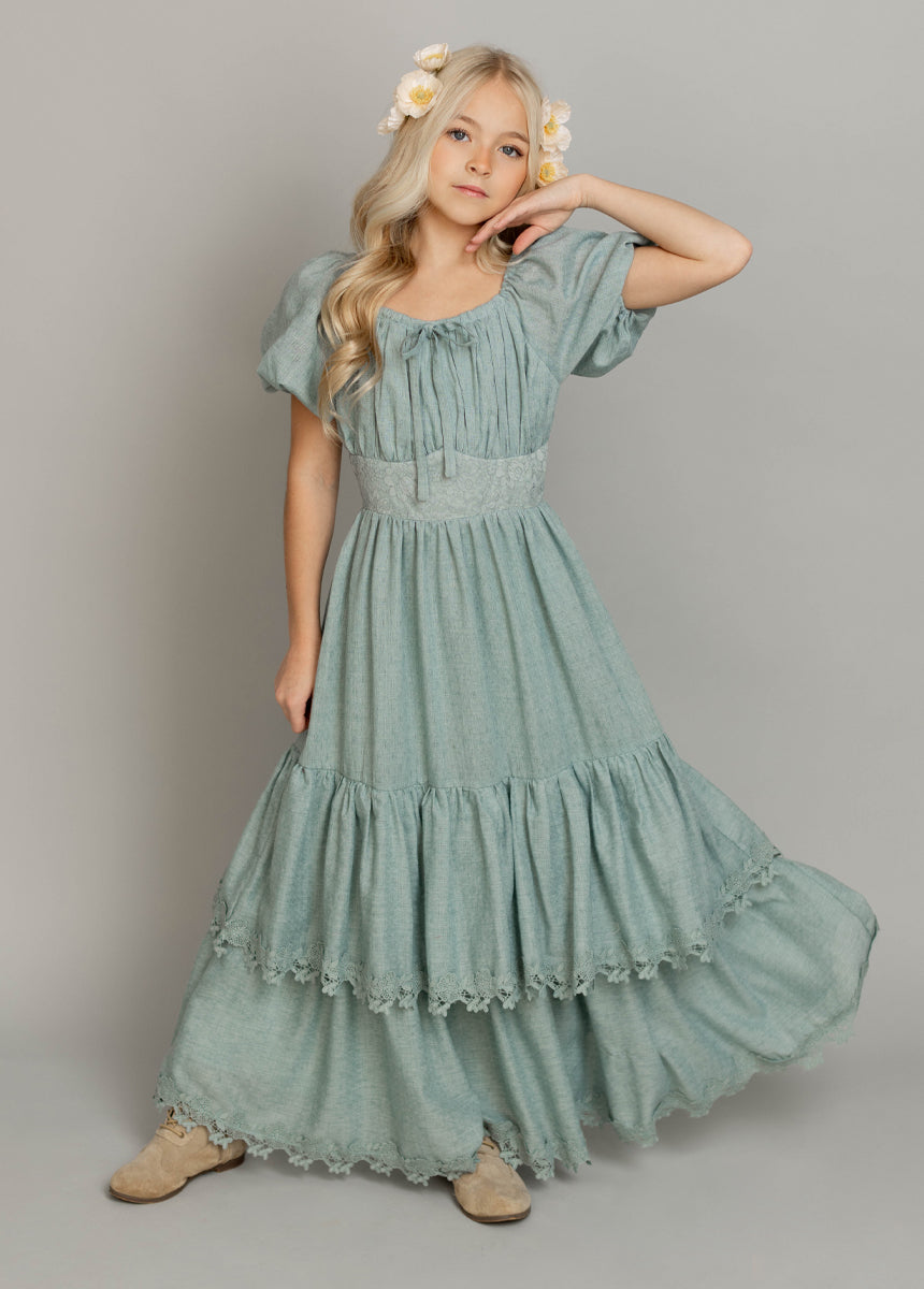 Casidy Dress in Dusty Aqua-My Prom Time