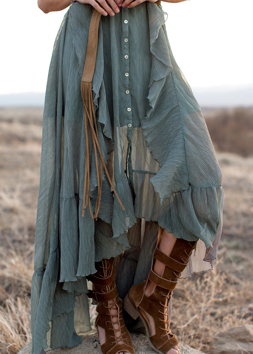 Cass Dress in Island Sage-My Prom Time