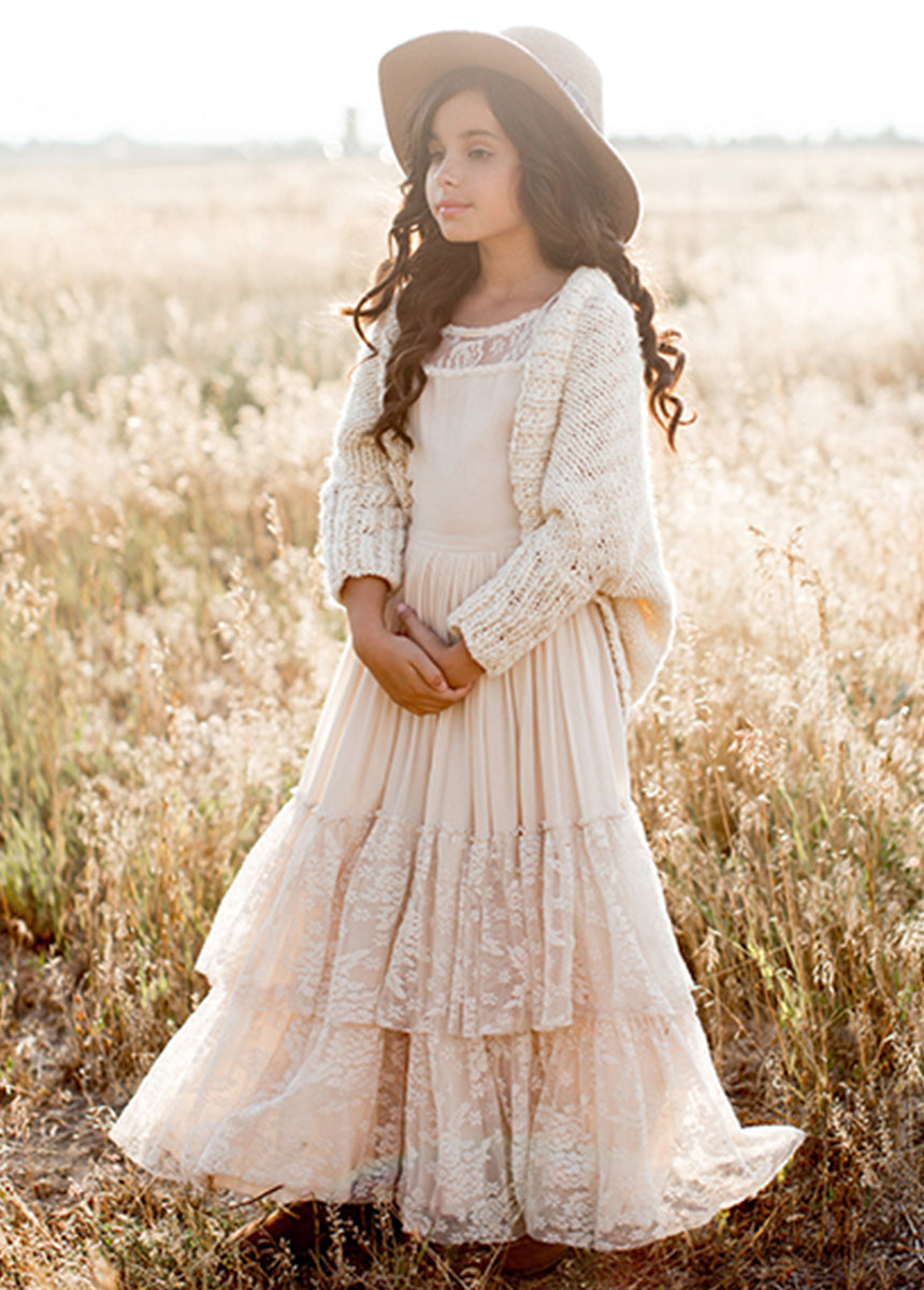 Catrin Dress in Ecru-My Prom Time