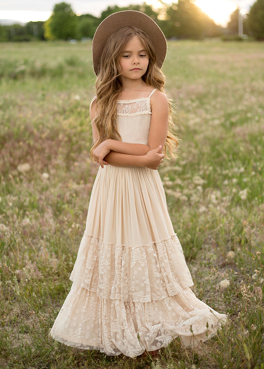 Catrin Dress in Ecru-My Prom Time