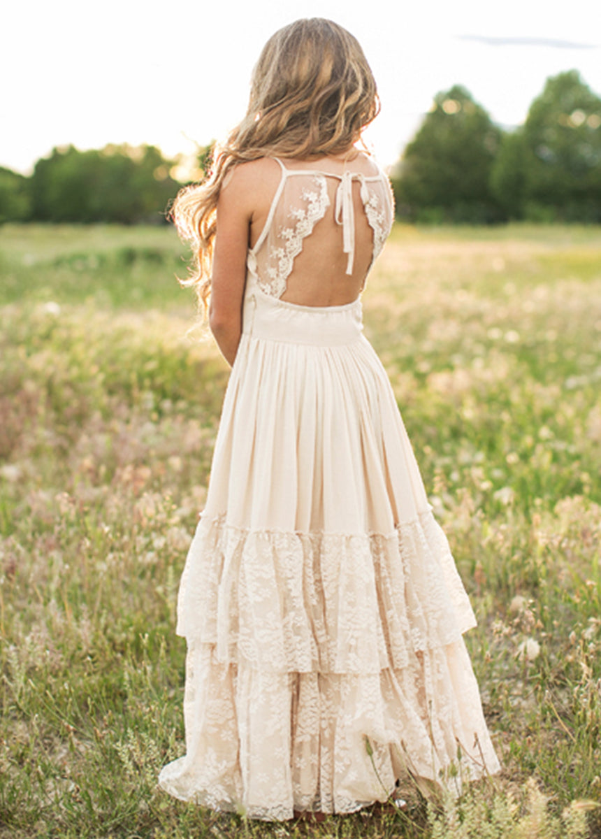 Catrin Dress in Ecru-My Prom Time