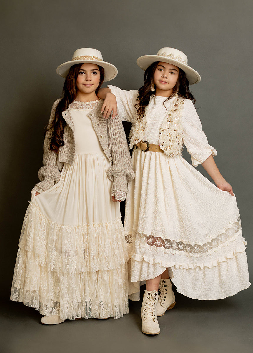 Catrin Dress in Cream-My Prom Time