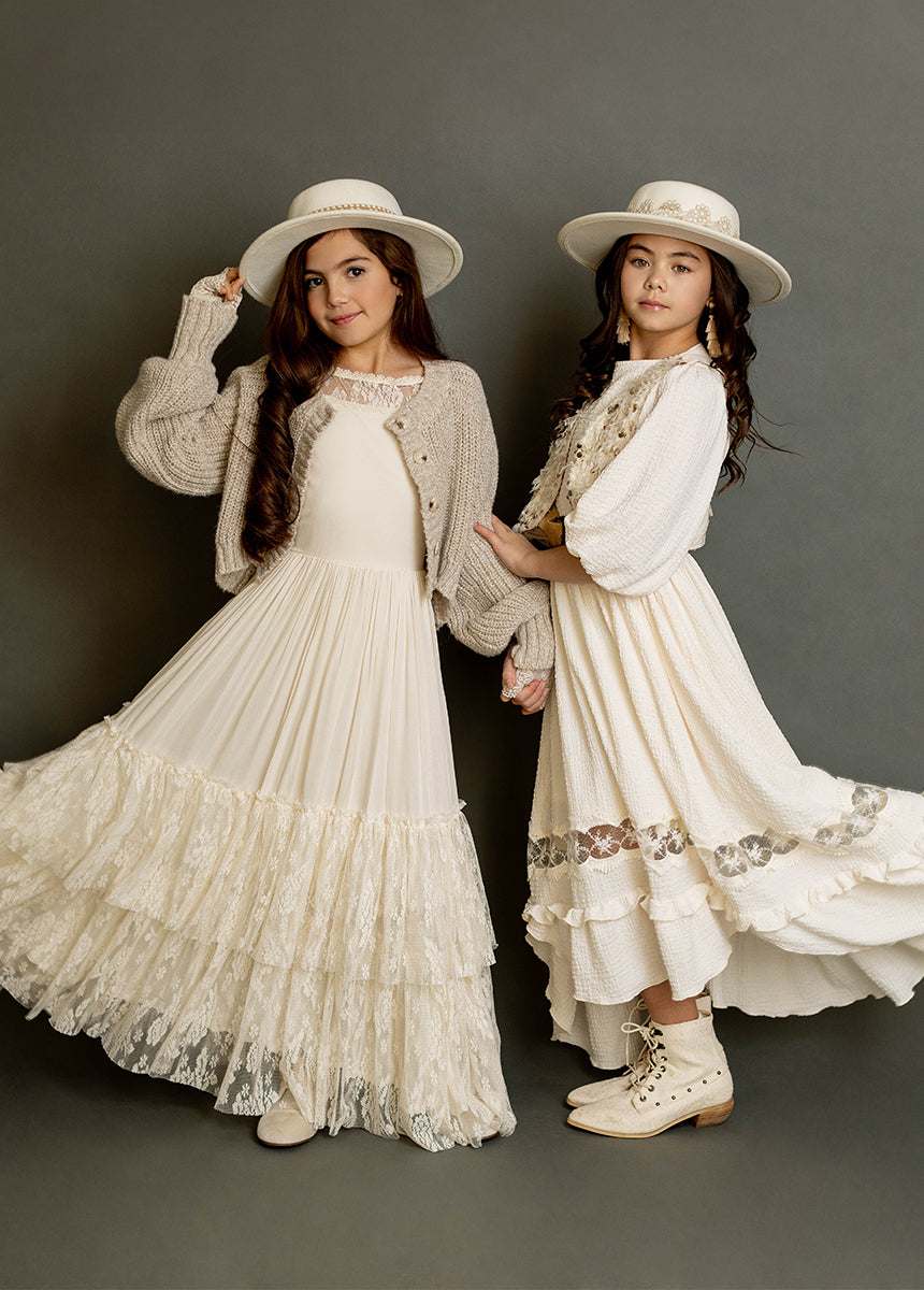 Catrin Dress in Cream-My Prom Time