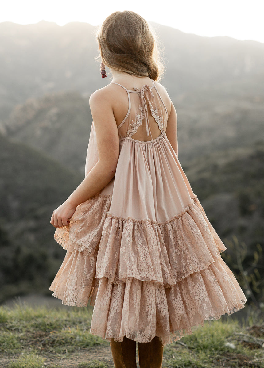 Catrina Dress in Desert Shell-My Prom Time