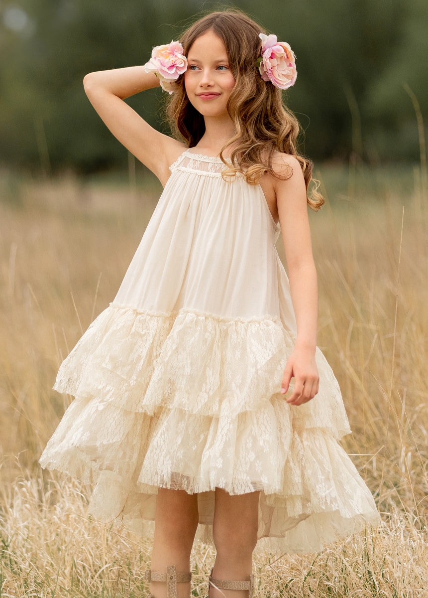 Catrina Dress in Cloud-My Prom Time