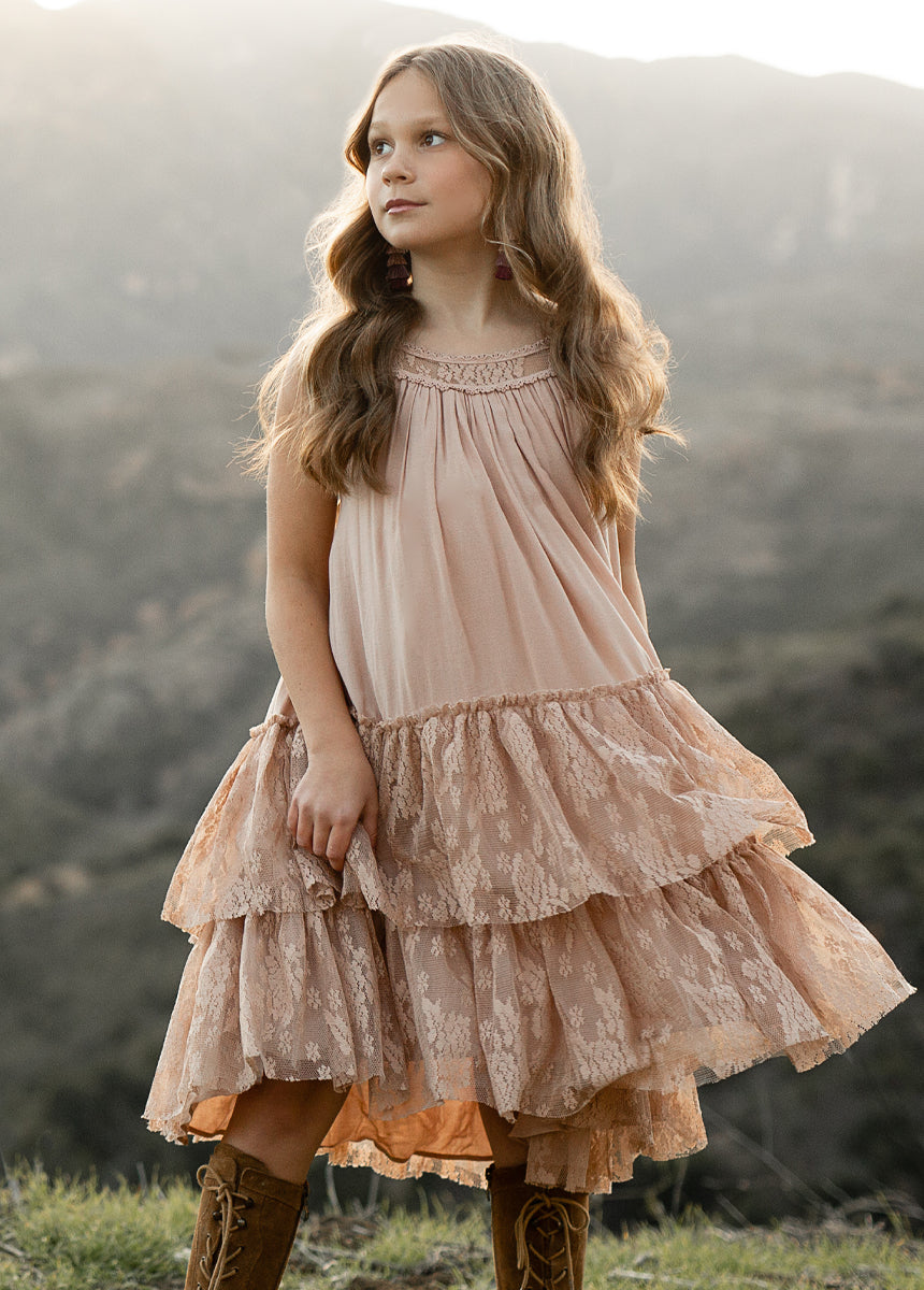 Catrina Dress in Desert Shell-My Prom Time