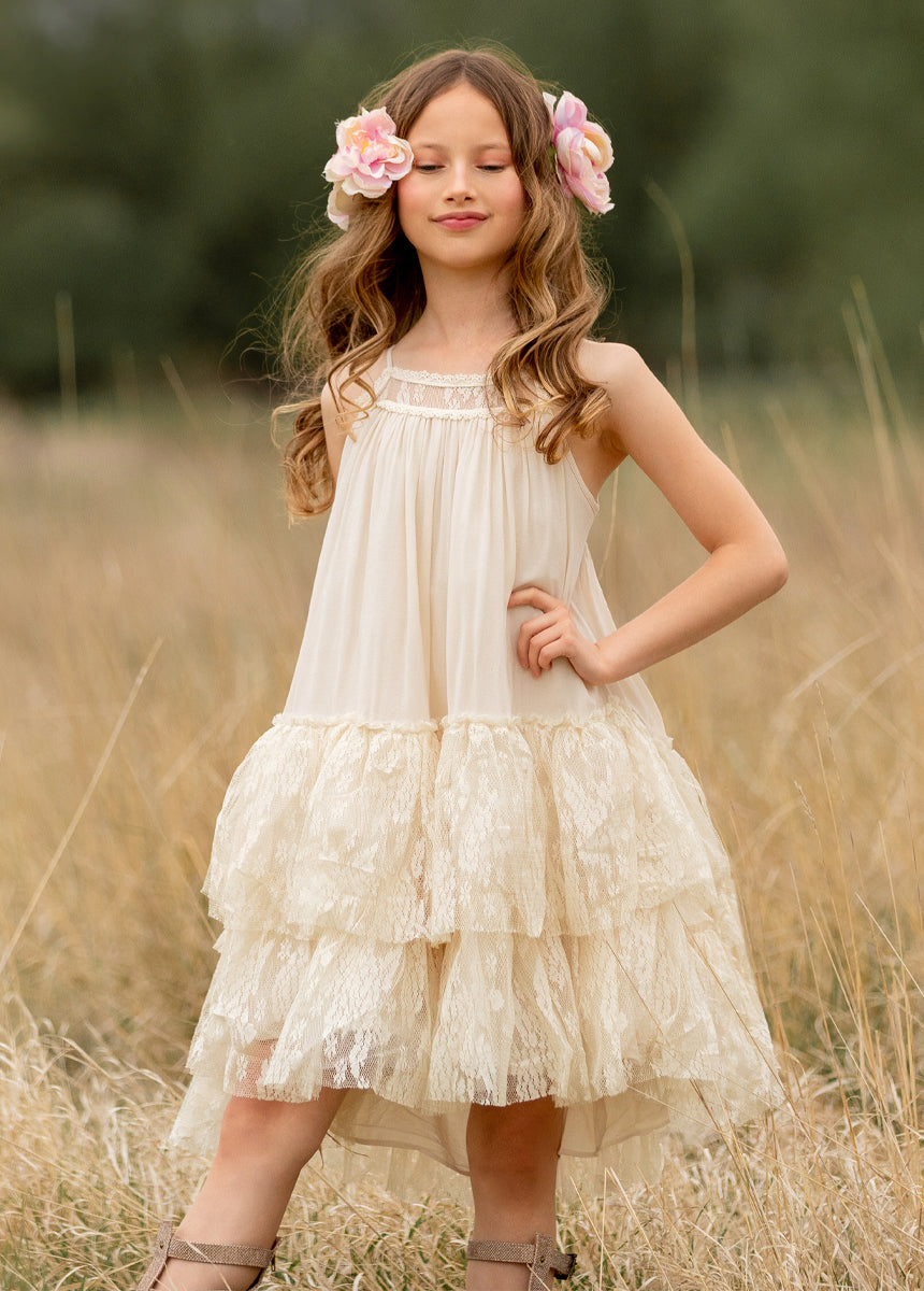 Catrina Dress in Cloud-My Prom Time