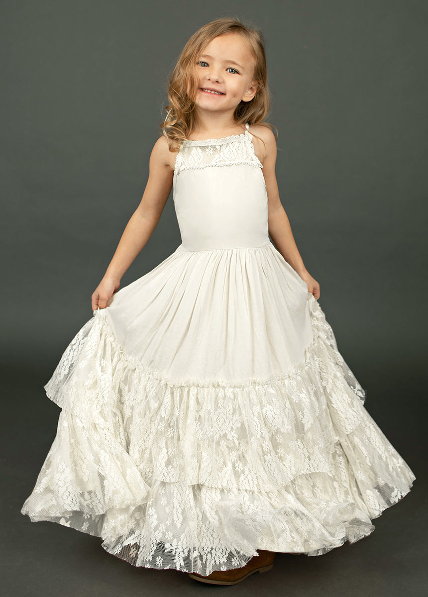 Catrin Dress in Cream-My Prom Time