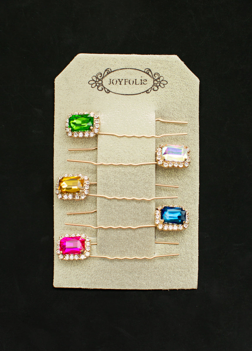 Celaena Hairpin Set in Jewel Tone Multi-My Prom Time
