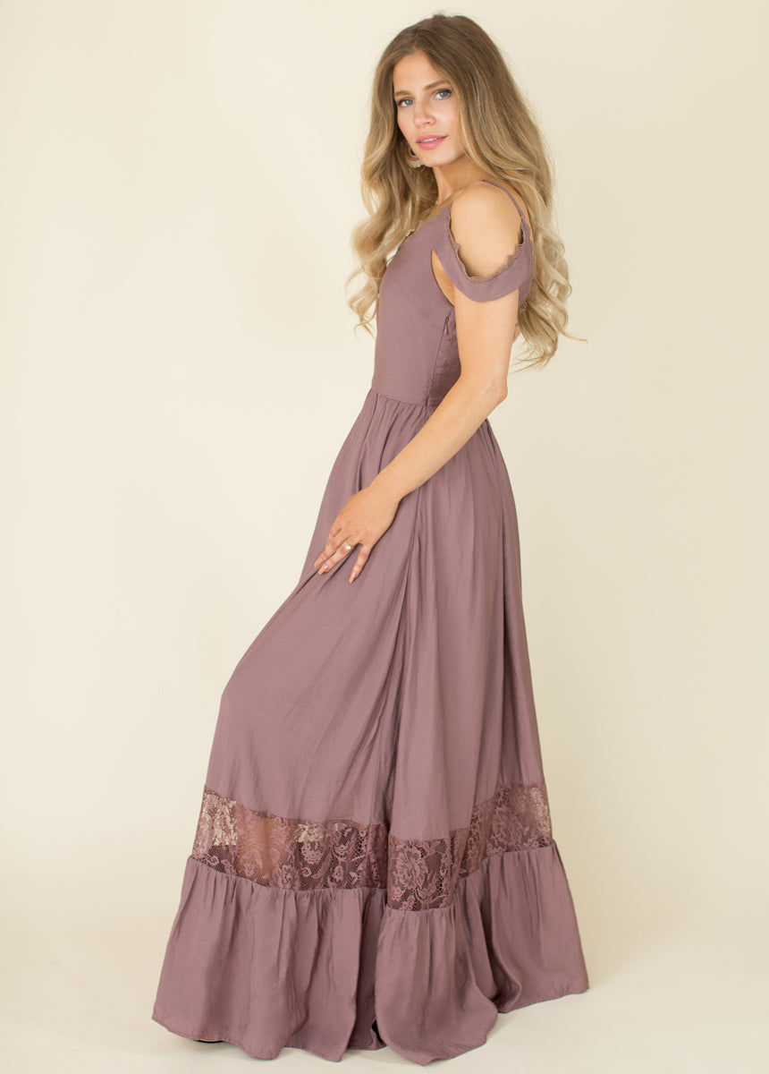 Coral Dress in Orchid-My Prom Time