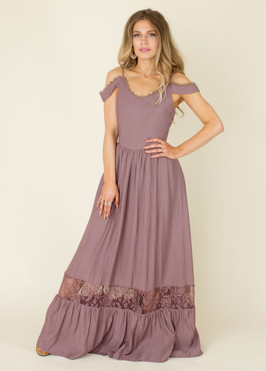 Coral Dress in Orchid-My Prom Time